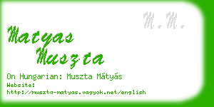 matyas muszta business card