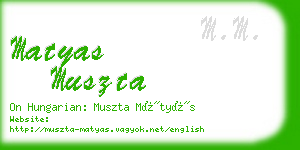 matyas muszta business card